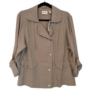 NWT Chico's Beige Utility Jacket